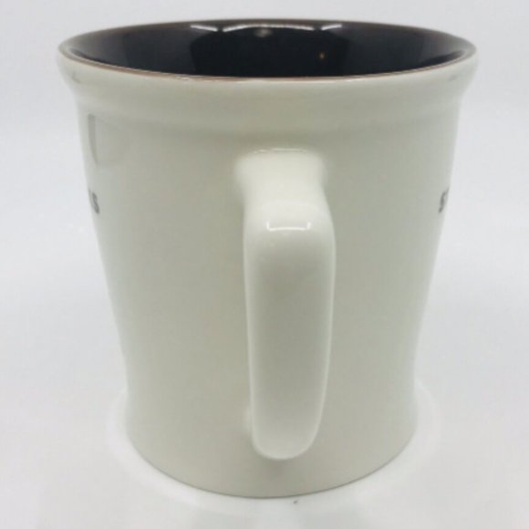 2009 Vintage Starbucks Coffee Mug EUC Brown and White 16 oz - Picture 5 of 7
